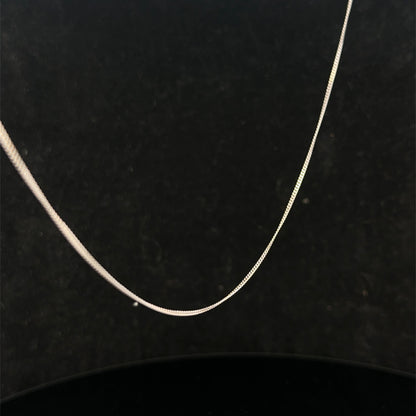 9ct white gold chain 1.5g (sh27093b)