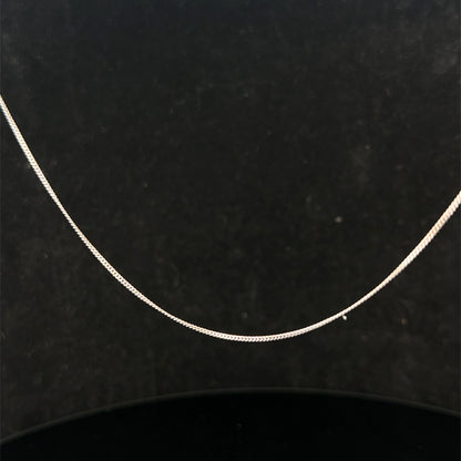 9ct white gold chain 1.5g (sh27093b)