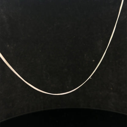 9ct white gold chain 1.5g (sh27093b)