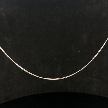 9ct white gold chain 1.5g (sh27093b)