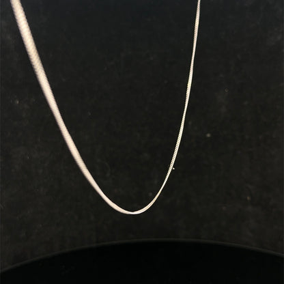 9ct white gold chain 1.5g (sh27093b)