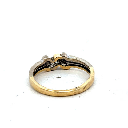 18ct yellow gold diamond ring size N1/2 (sh27472b)