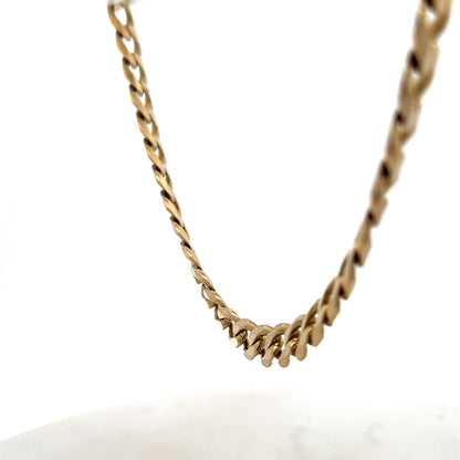 9ct yellow gold curb chain 60.4g (sh27489b)
