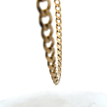 9ct yellow gold curb chain 60.4g (sh27489b)