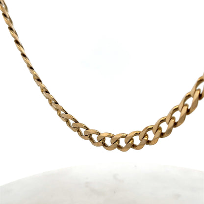 9ct yellow gold curb chain 60.4g (sh27489b)
