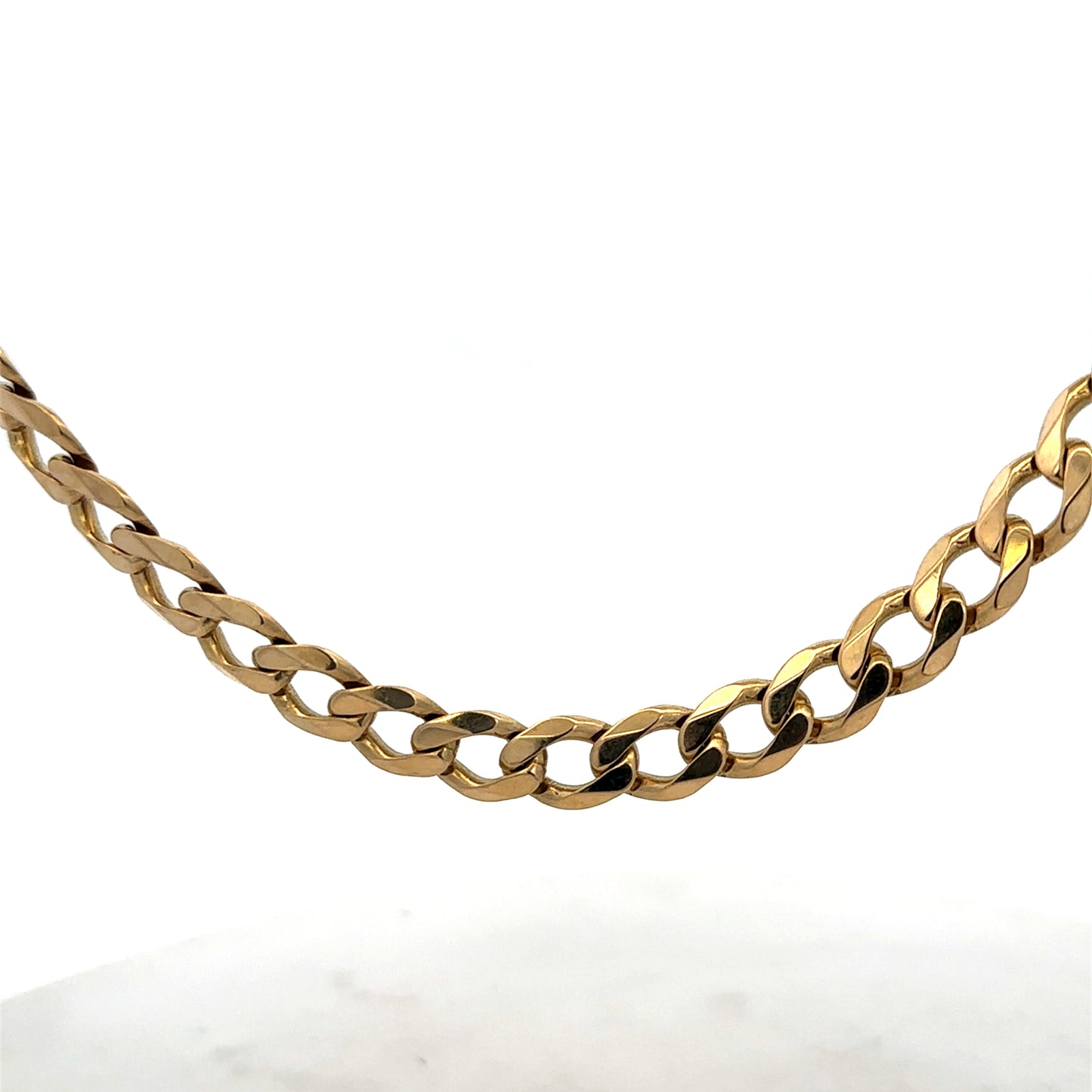 9ct yellow gold curb chain 60.4g (sh27489b)