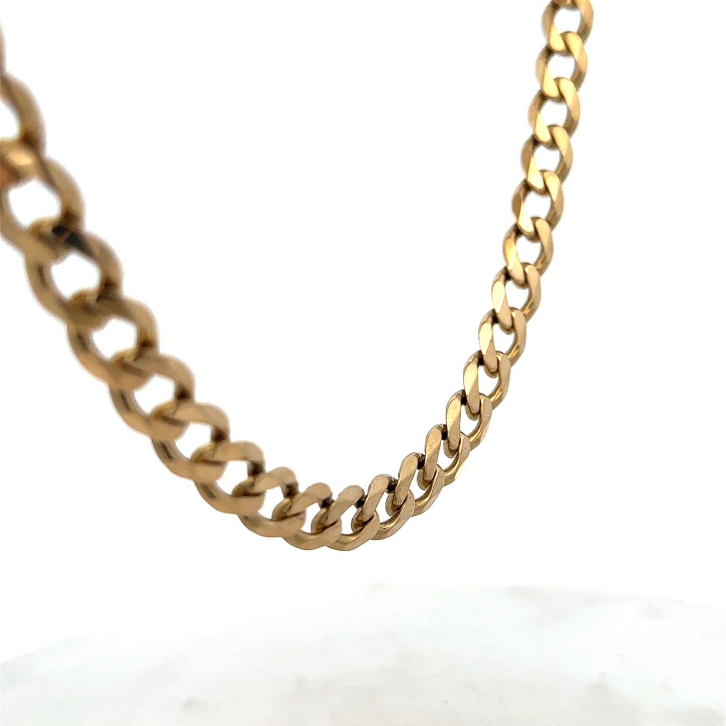 9ct yellow gold curb chain 60.4g (sh27489b)