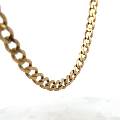 9ct yellow gold curb chain 60.4g (sh27489b)