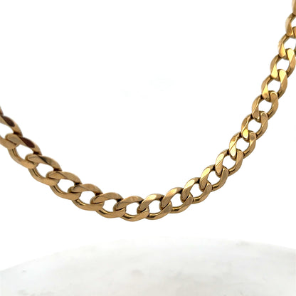 9ct yellow gold curb chain 60.4g (sh27489b)