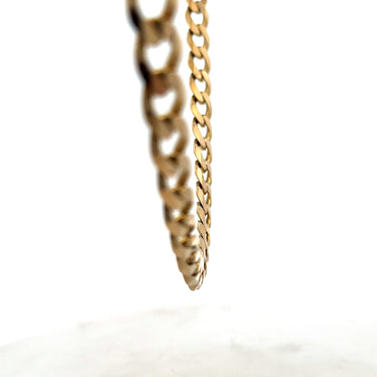 9ct yellow gold curb chain 60.4g (sh27489b)