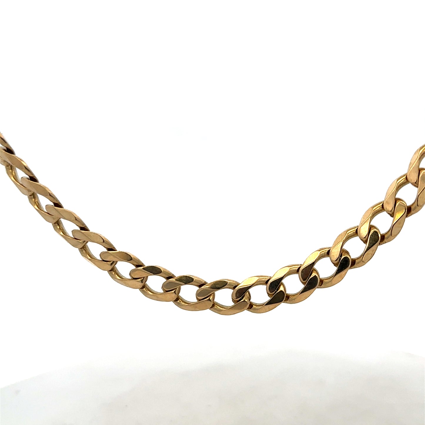 9ct yellow gold curb chain 60.4g (sh27489b)