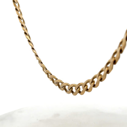 9ct yellow gold curb chain 60.4g (sh27489b)