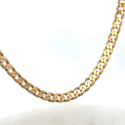 9ct yellow gold curb chain 47.6g (sh27488b)