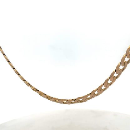 9ct yellow gold curb chain 47.6g (sh27488b)