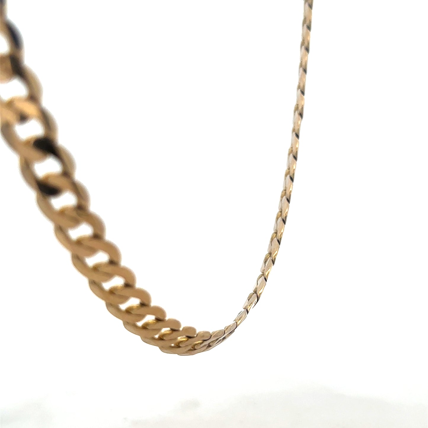 9ct yellow gold curb chain 47.6g (sh27488b)
