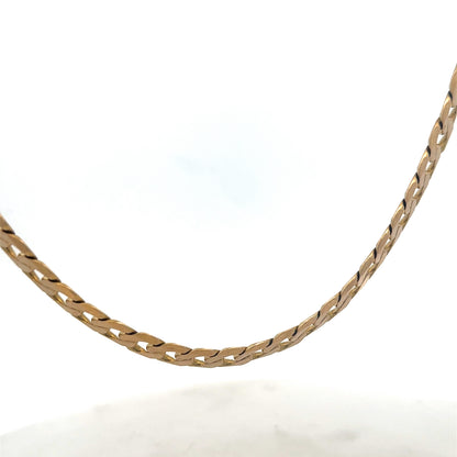 9ct yellow gold curb chain 47.6g (sh27488b)