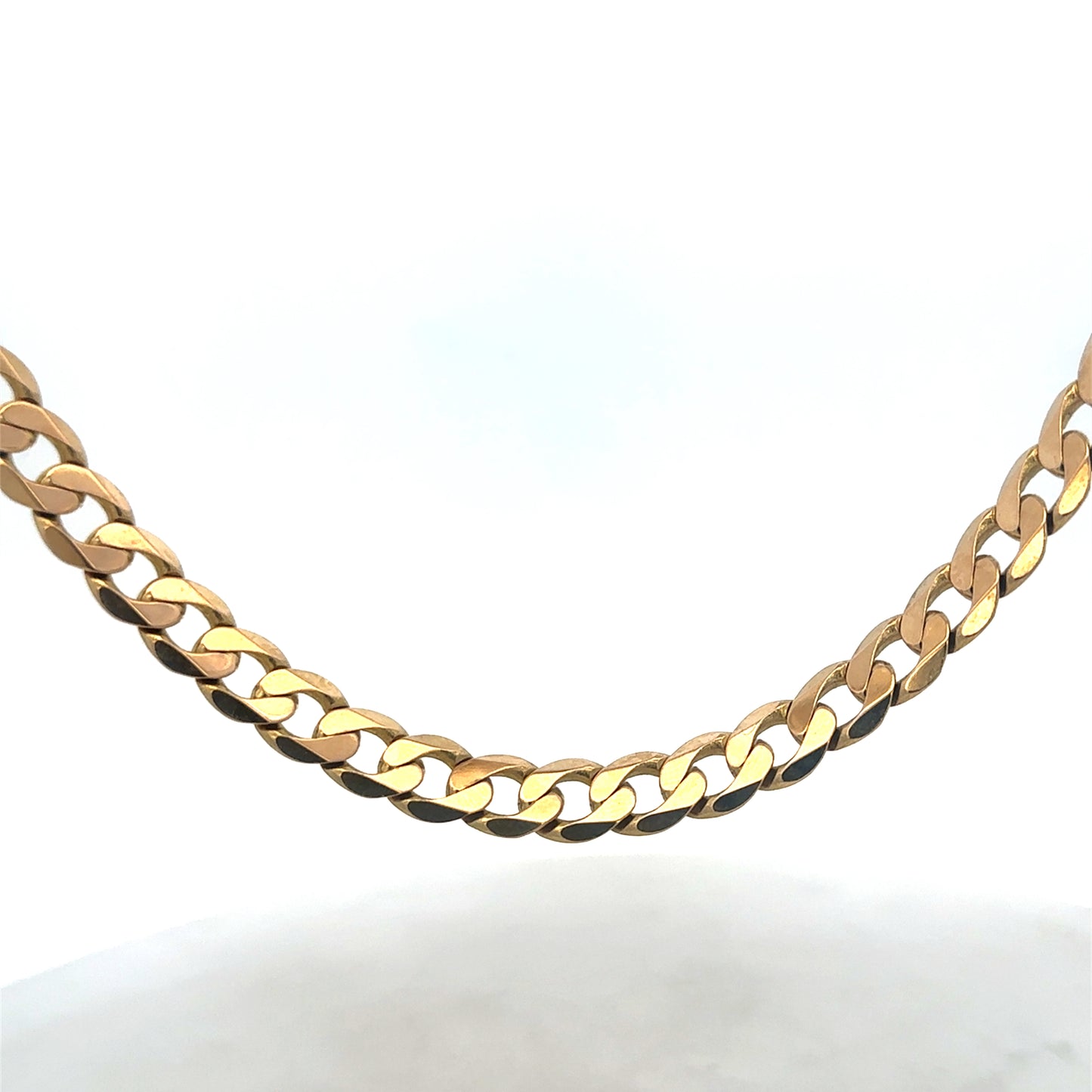 9ct yellow gold curb chain 47.6g (sh27488b)