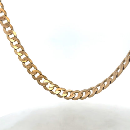 9ct yellow gold curb chain 47.6g (sh27488b)