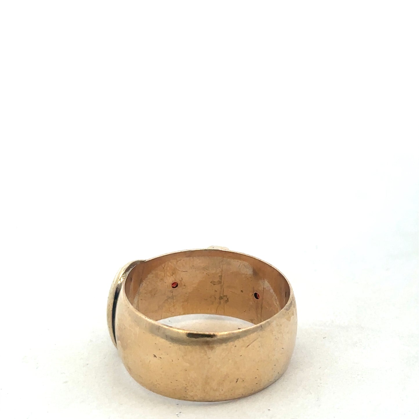 9ct yellow gold buckle ring size Z2 (sh27532b)