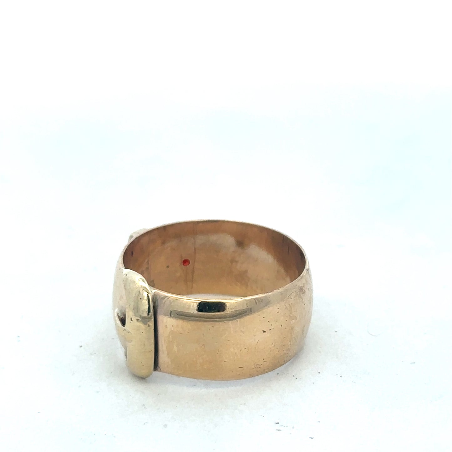 9ct yellow gold buckle ring size Z2 (sh27532b)