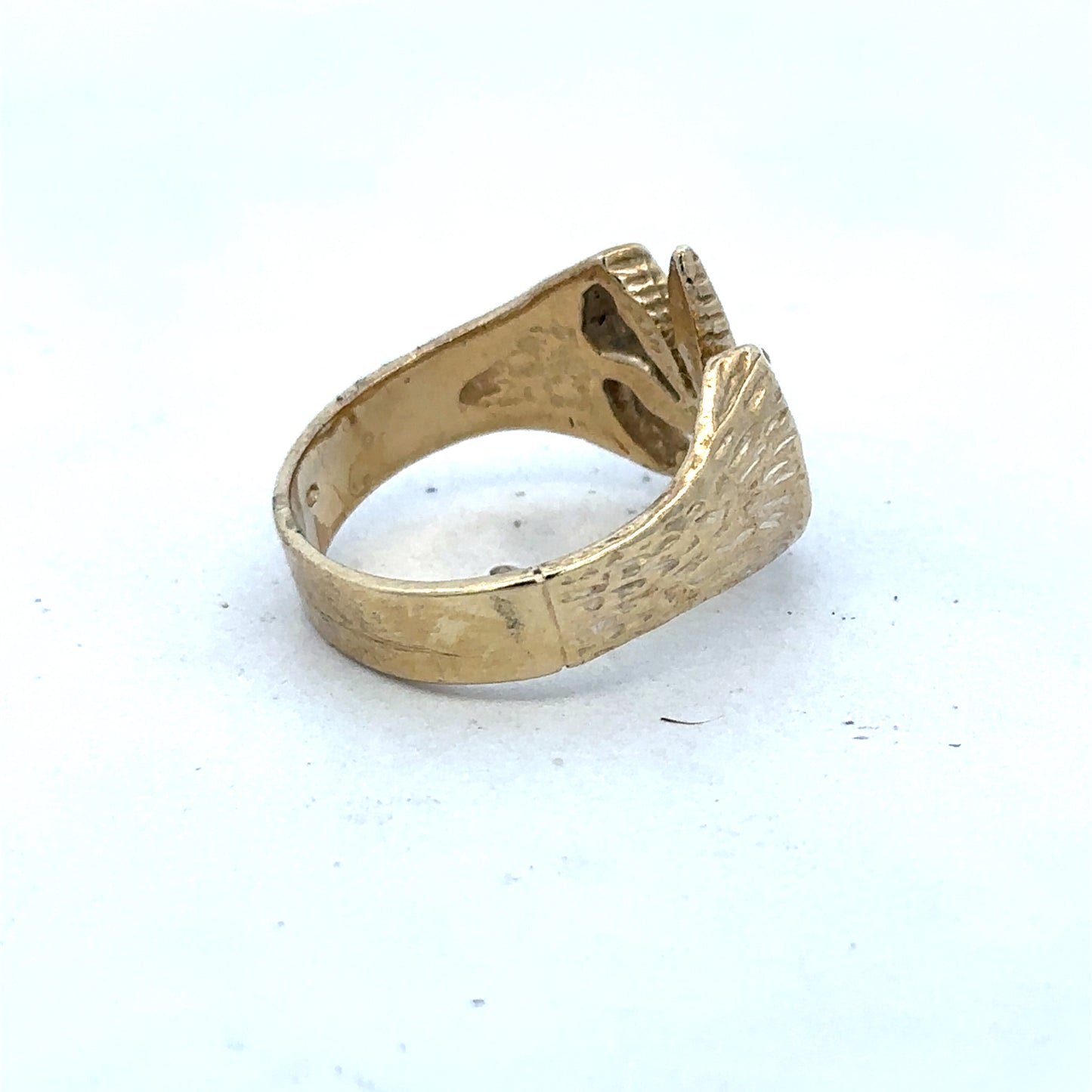 9ct yellow gold ring size U1/2 (sh27363b)