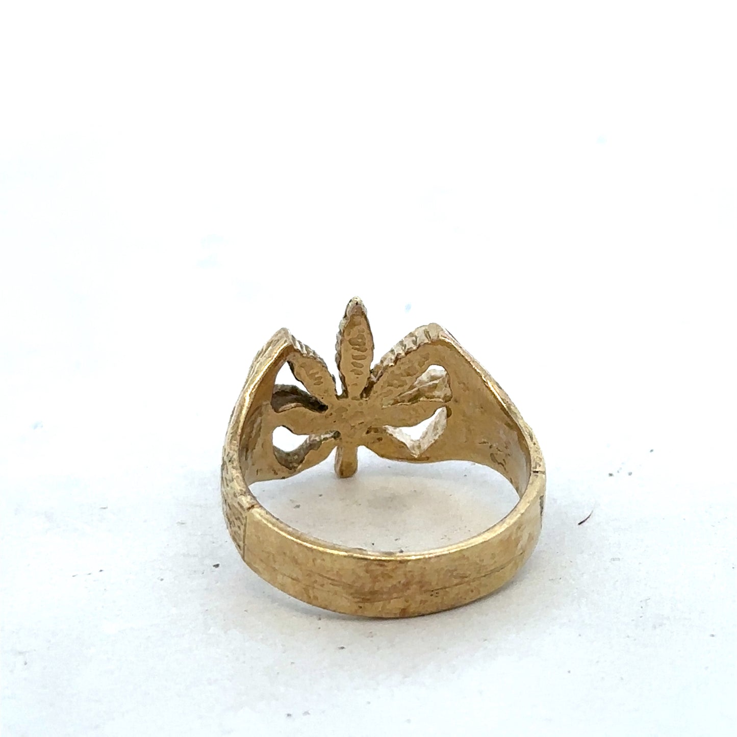 9ct yellow gold ring size U1/2 (sh27363b)