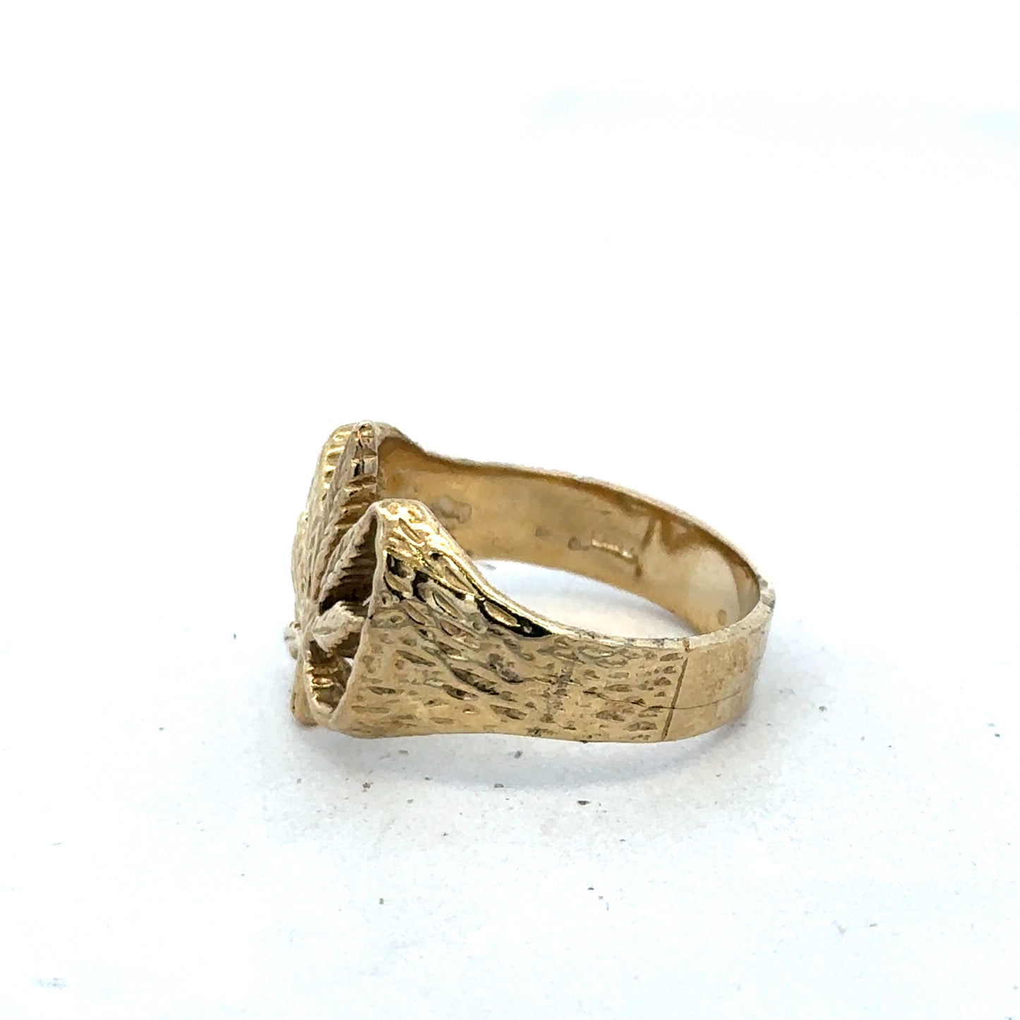 9ct yellow gold ring size U1/2 (sh27363b)