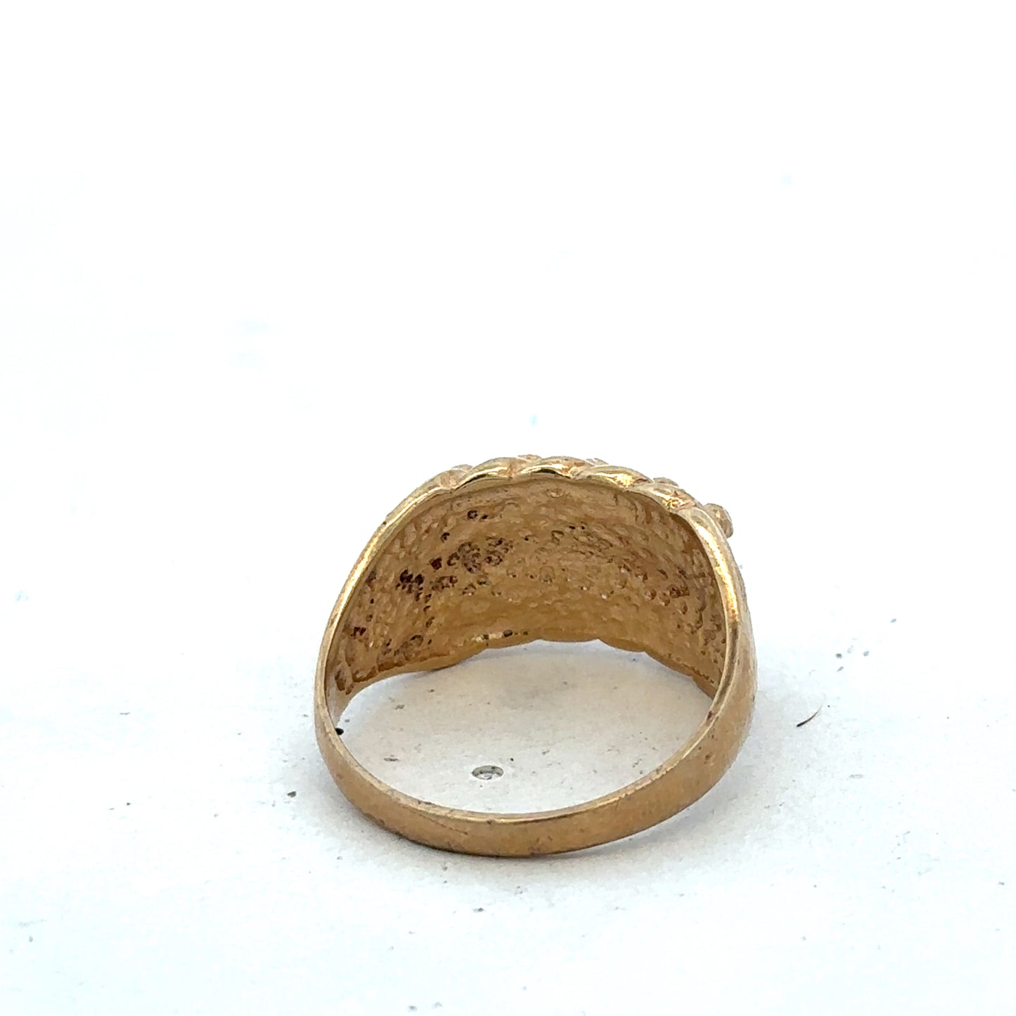 9ct yellow gold keeper ring size U (sh27503b)