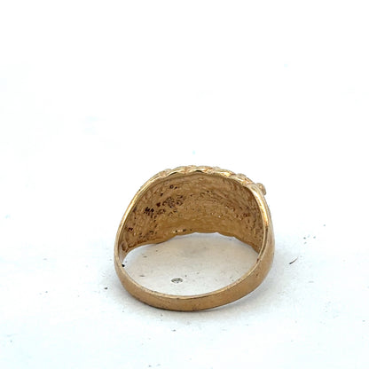 9ct yellow gold keeper ring size U (sh27503b)