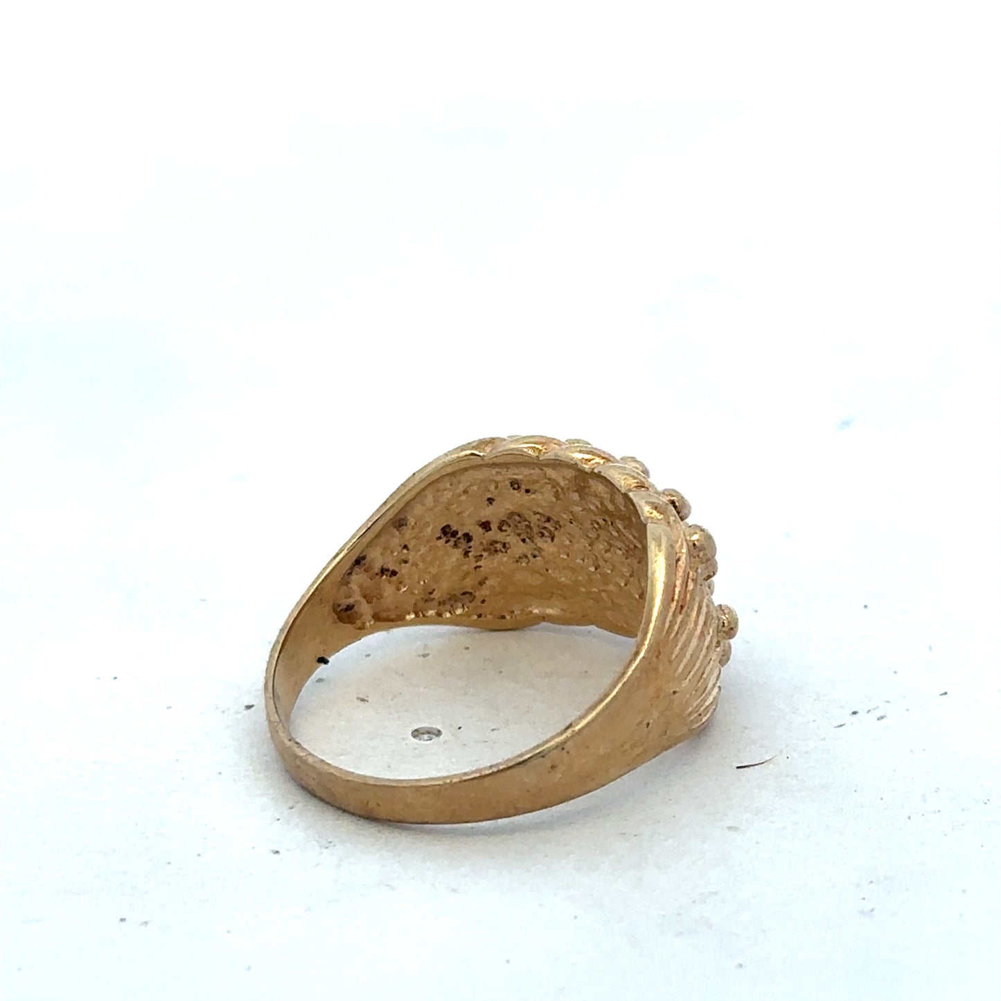 9ct yellow gold keeper ring size U (sh27503b)