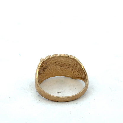 9ct yellow gold keeper ring size U (sh27503b)