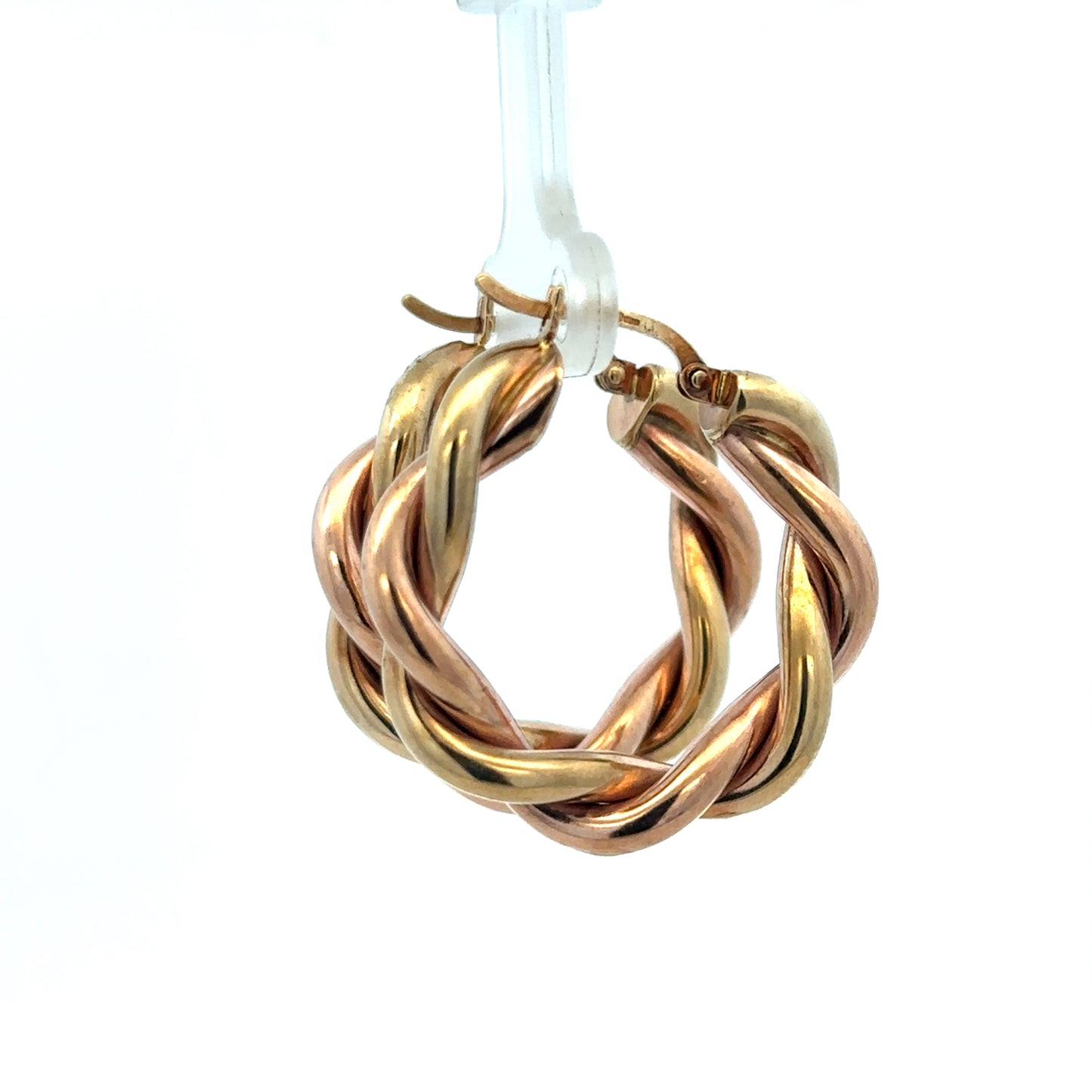 9ct yellow gold hoop earrings 4.8g (sh27255b)
