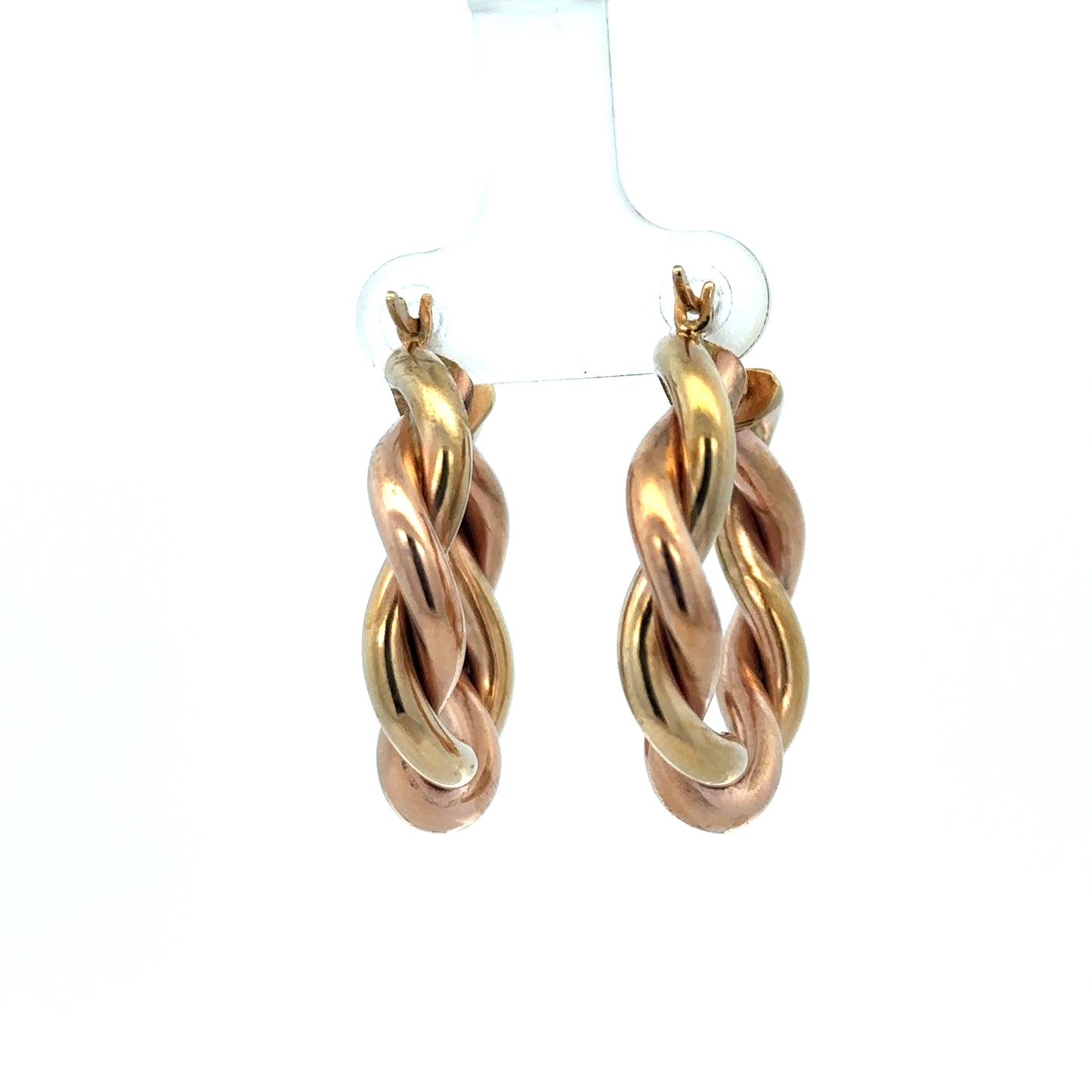 9ct yellow gold hoop earrings 4.8g (sh27255b)