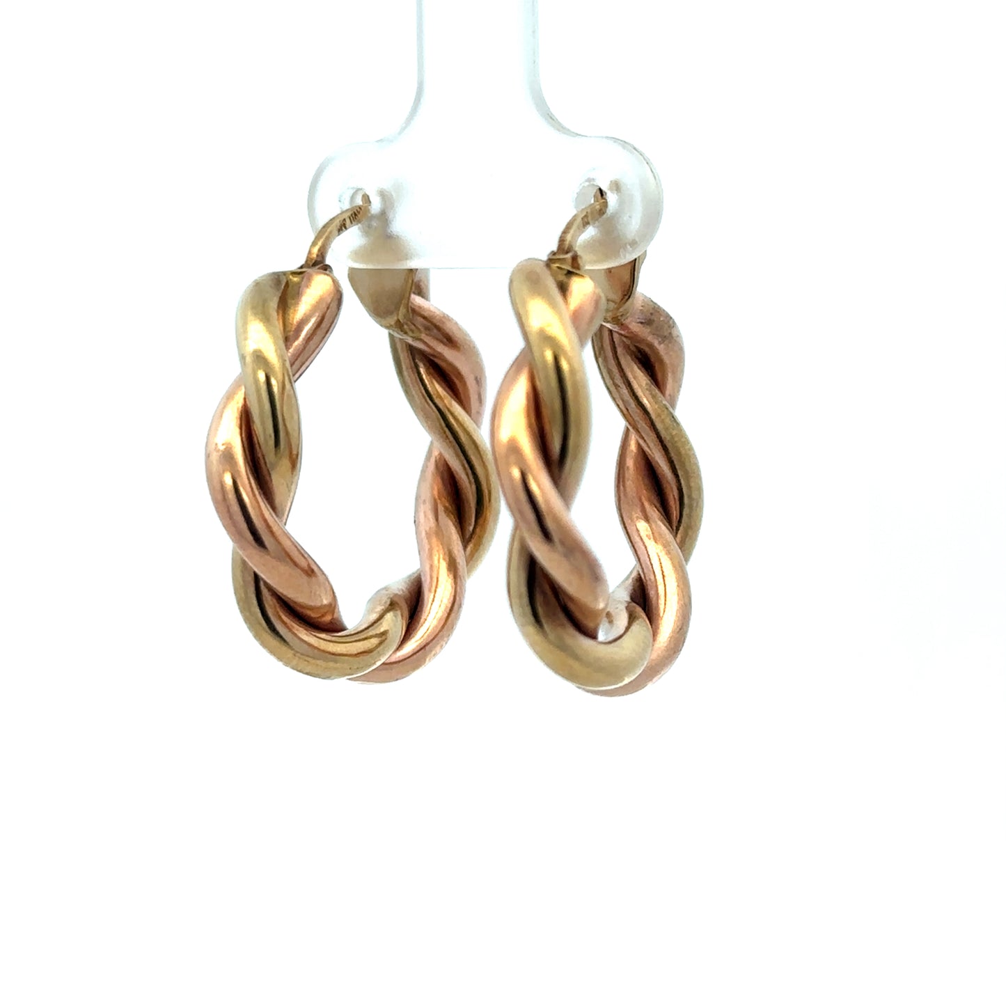 9ct yellow gold hoop earrings 4.8g (sh27255b)