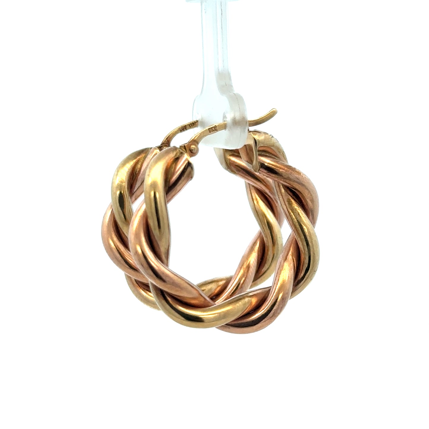 9ct yellow gold hoop earrings 4.8g (sh27255b)