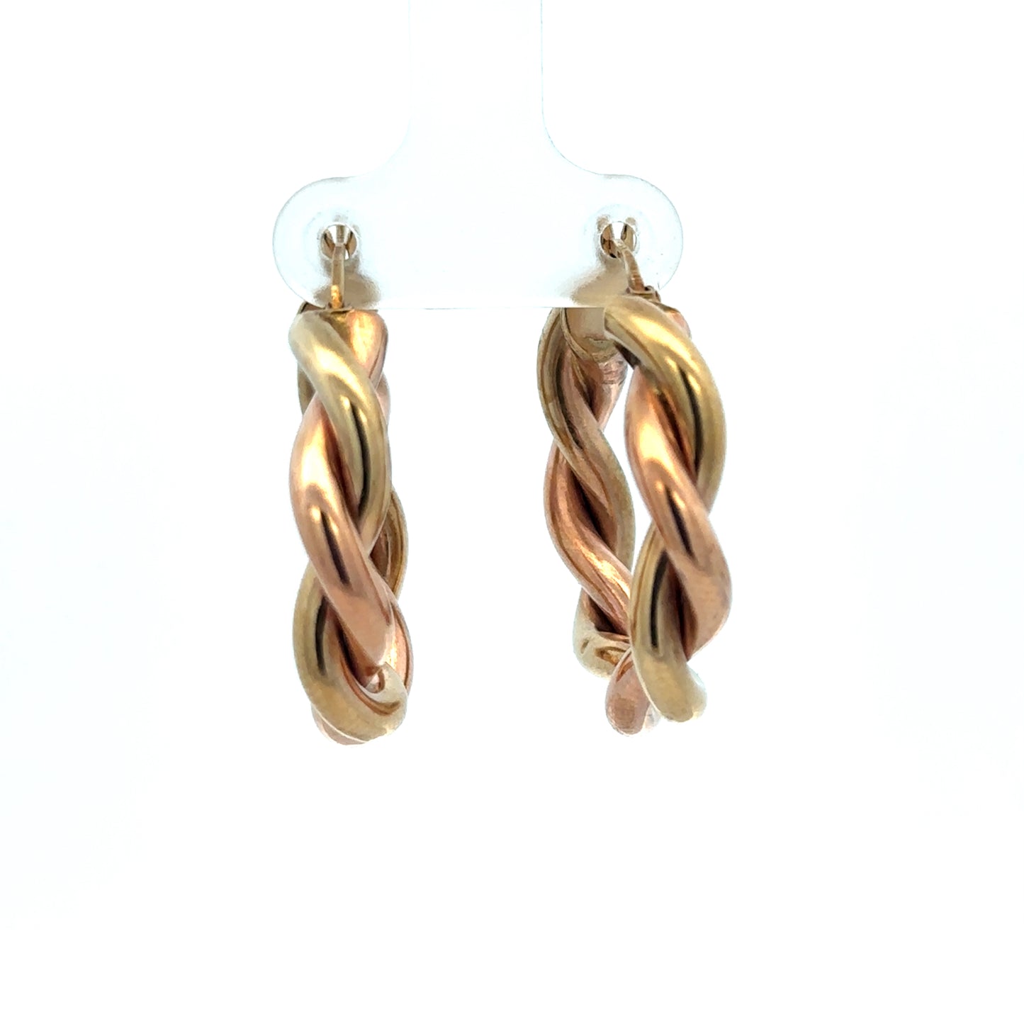 9ct yellow gold hoop earrings 4.8g (sh27255b)