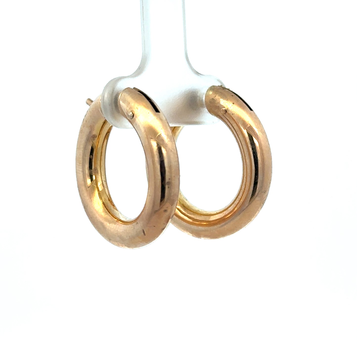 9ct yellow gold hoop earrings 4.5g (sh27009b)