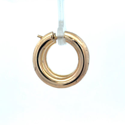 9ct yellow gold hoop earrings 4.5g (sh27009b)