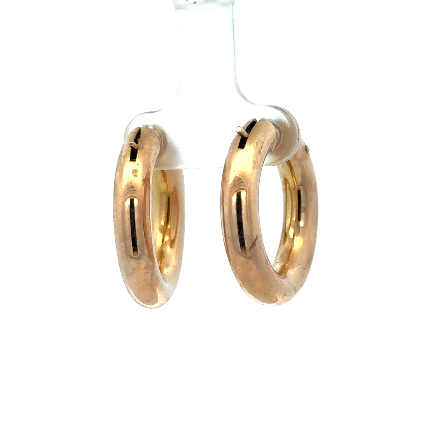 9ct yellow gold hoop earrings 4.5g (sh27009b)