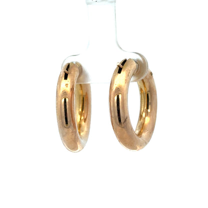 9ct yellow gold hoop earrings 4.5g (sh27009b)