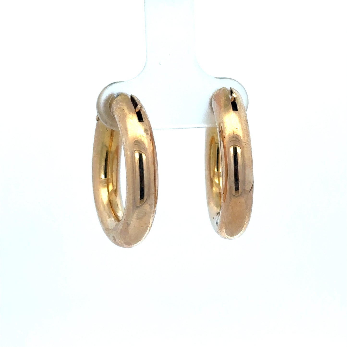 9ct yellow gold hoop earrings 4.5g (sh27009b)
