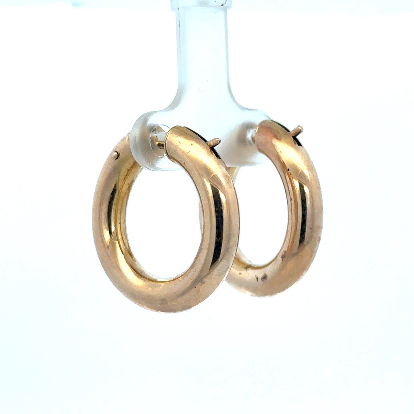 9ct yellow gold hoop earrings 4.5g (sh27009b)