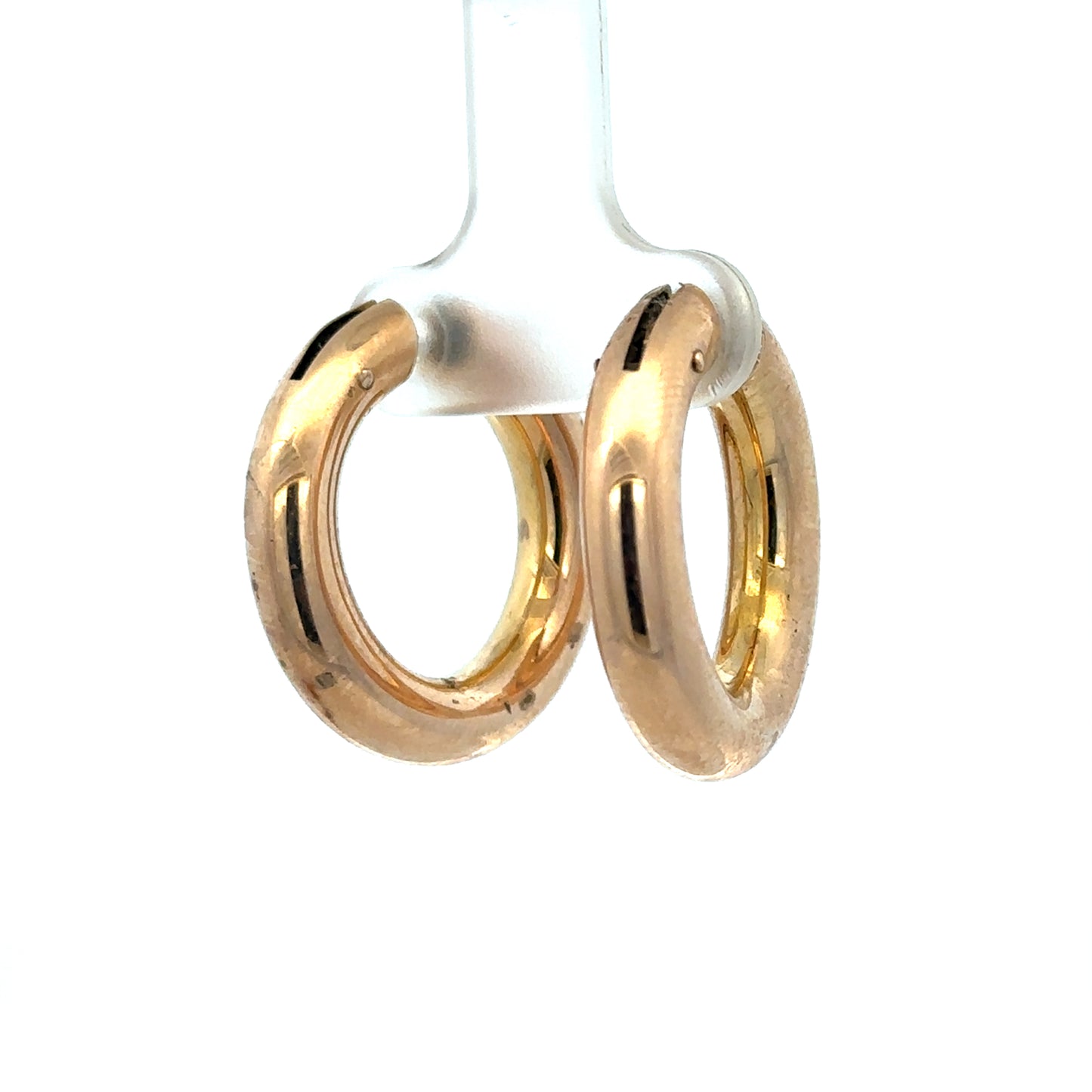 9ct yellow gold hoop earrings 4.5g (sh27009b)