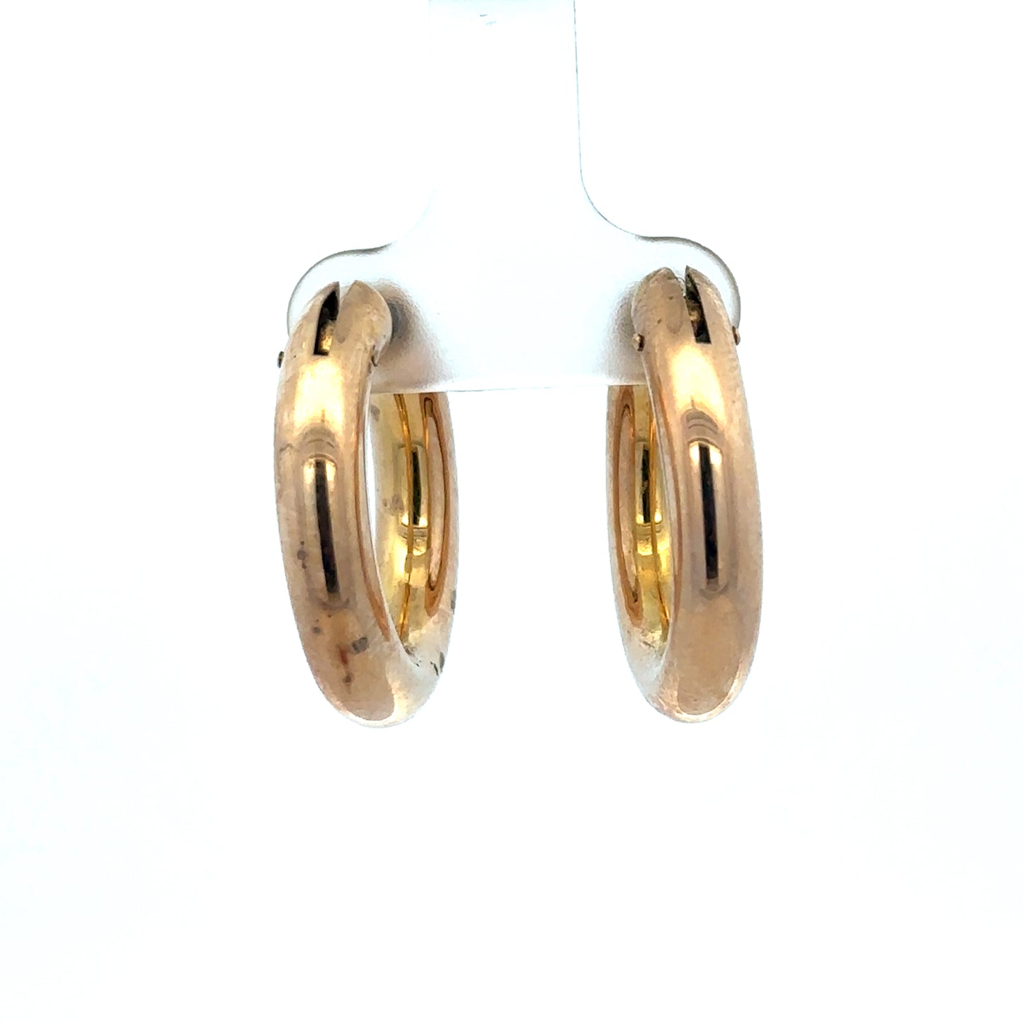 9ct yellow gold hoop earrings 4.5g (sh27009b)