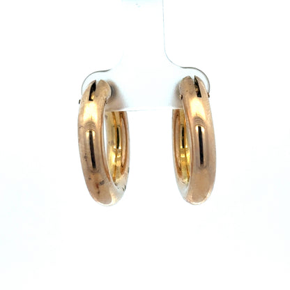 9ct yellow gold hoop earrings 4.5g (sh27009b)