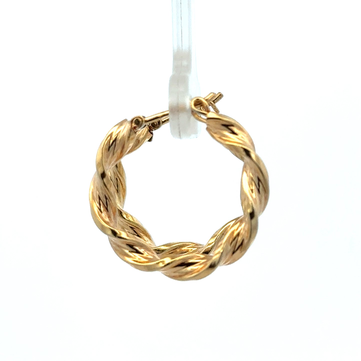 9ct yellow gold hoop earrings 1.8g (sh27508b)
