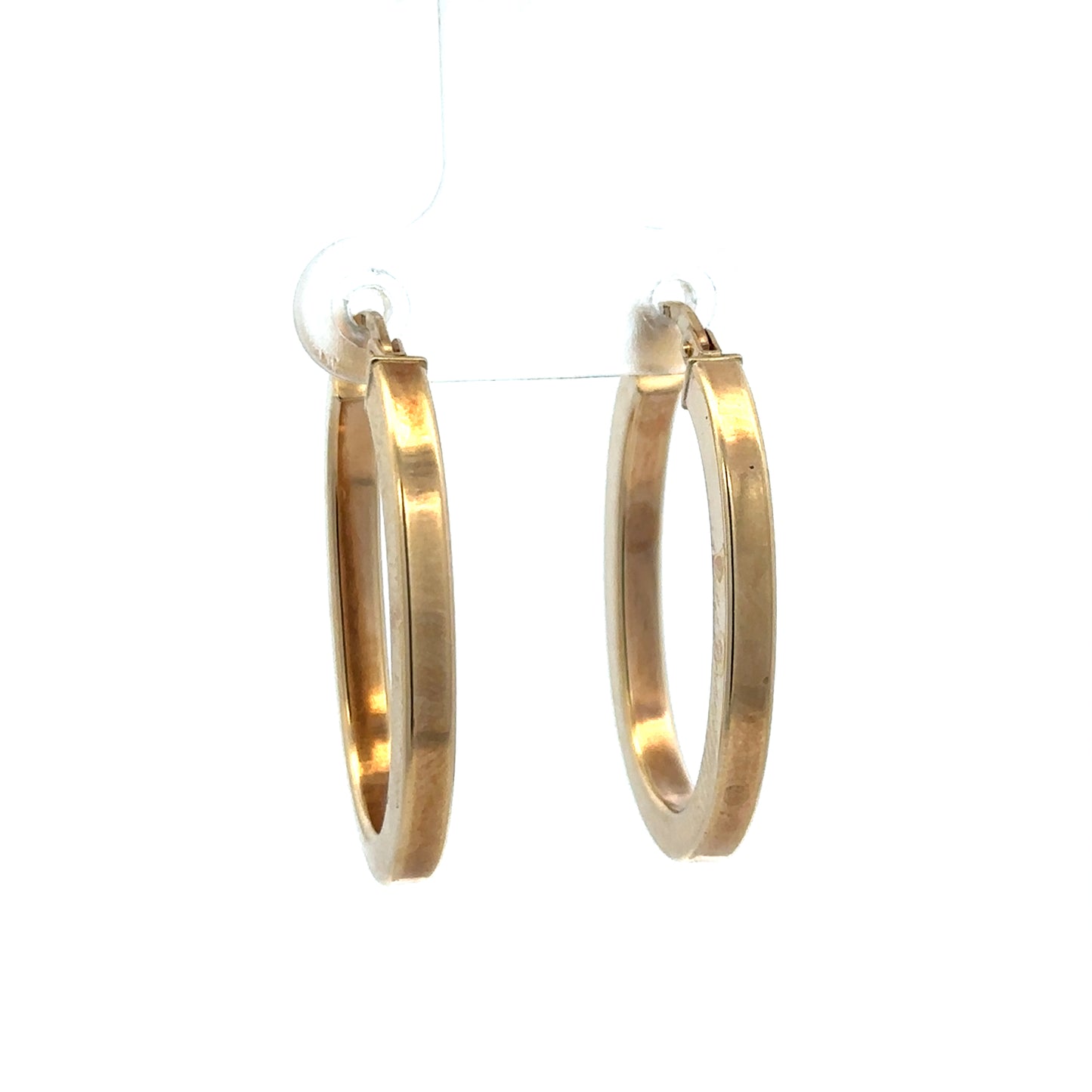 9ct yellow gold hoop earrings 2.1g (sh27505b)