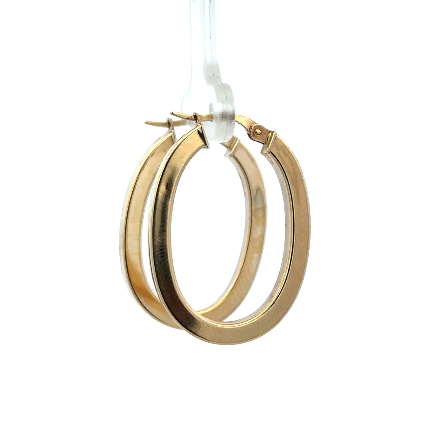 9ct yellow gold hoop earrings 2.1g (sh27505b)