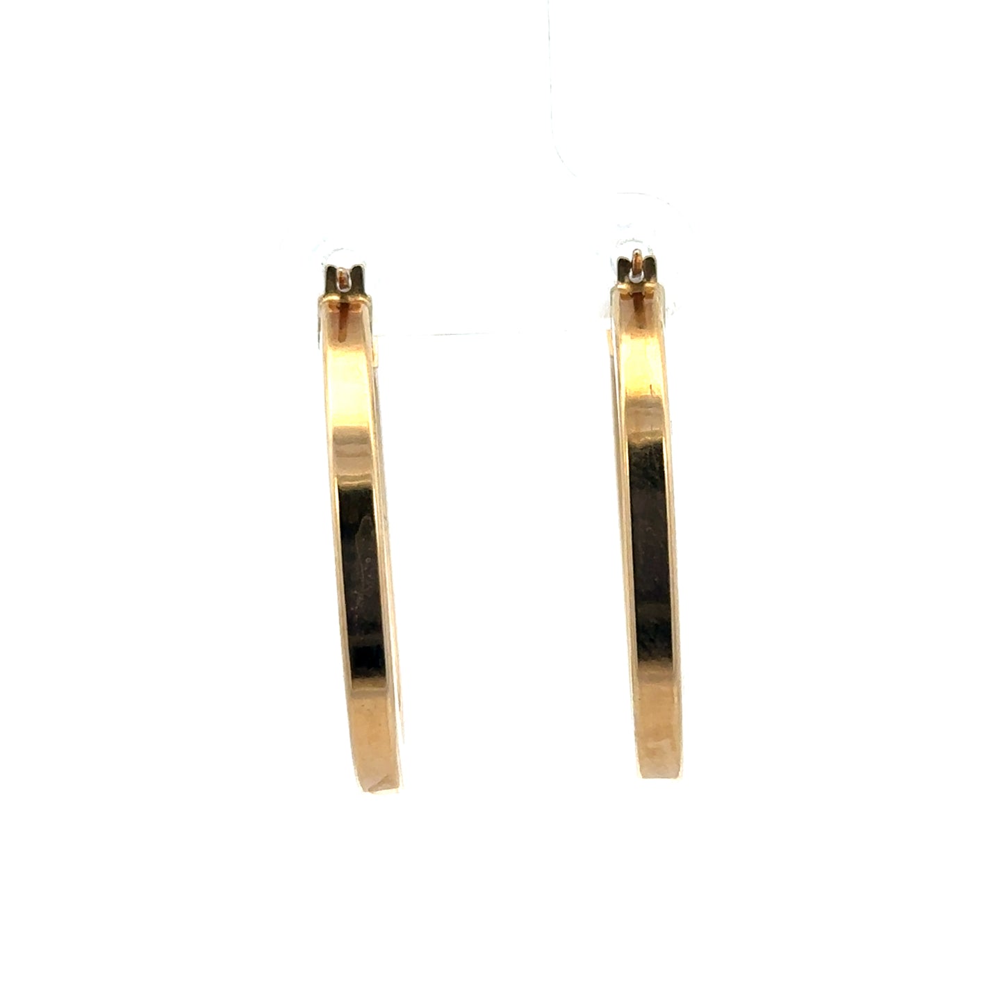 9ct yellow gold hoop earrings 2.1g (sh27505b)