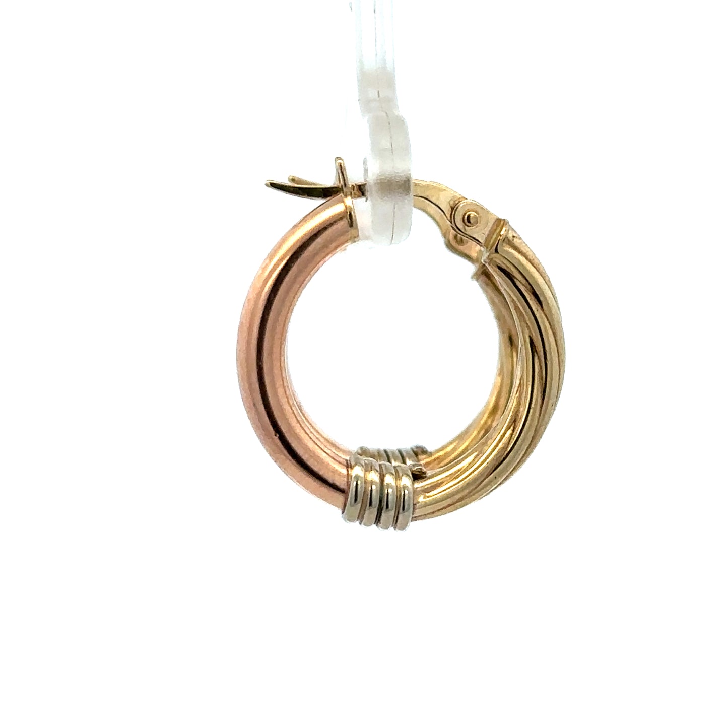 9ct gold hoop earrings 2.2g (sh27509b)